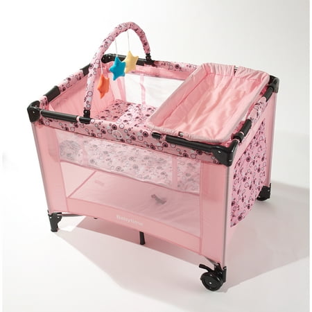 Big Oshi Deluxe Portable Playard - Foldable Nursery Center Includes Carry Bag for Extra Portability and Easy Storage - Lightweight, Sturdy Design, Includes Removable Bassinet & Changing Table,