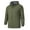 Army Green, variant on BXINGOHAI Men's Plus Size Rain Jacket With Hooded Drawstring Long Sleeved Raincoat Solid Full Zip Up Windbreaker Jackets Athletic Hiking Camping Outwear Dark Blue,XXXL