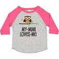 thumbnail image 3 of Inktastic My Mimi Loves Me Girls Owl Girls Toddler T-Shirt, 3 of 5