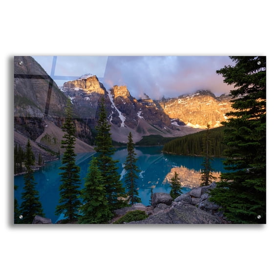Epic Art 'Moraine Lake 2' by Joe Reimer Photography, Acrylic Glass Wall Art, 36"x24"