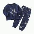 thumbnail image 4 of UAYOTSE Boys Pajamas Toddler Boys Long Sleeve Cotton Kids Sleepwear Sets,Sizes 2-3 Years, 4 of 6