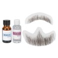 thumbnail image 1 of Barba postiza para hombres, maquillaje para fiestas de cosplay, accesorios para películas y televisión, 1 of 10