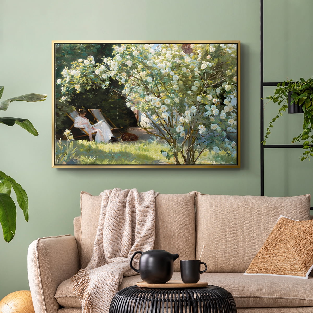 Vintage Landscape-CCXLIV By Wexford Home Framed in Gold Wood Gallery Wrapped Canvas 17 in. x 25 in.