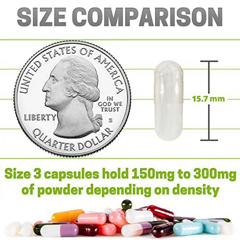 XPRS Nutra Size 00 Empty Capsules - 500 Count Empty Gelatin Capsules -  Empty Pill Capsules - DIY Capsule Filling - Fillable Pill Capsules Empty  Gel