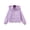 Purple, variant on Girls Lightweight Windbreaker Jacket 𝖶aterproof Packable Hooded Full Zip Raincoat Kids Boys Outdoor Casual Jacket Compact Travel Jacket