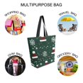 thumbnail image 7 of FORMRS Womens Canvas Tote Bag with Zipper Inner Pocket Shoulder Handbag, Christmas Santa Hats, 7 of 7