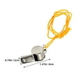thumbnail image 2 of unbranded Pcs Referee Whistle Coaches with Lanyard Whistles for Kids Child Silver, 2 of 8