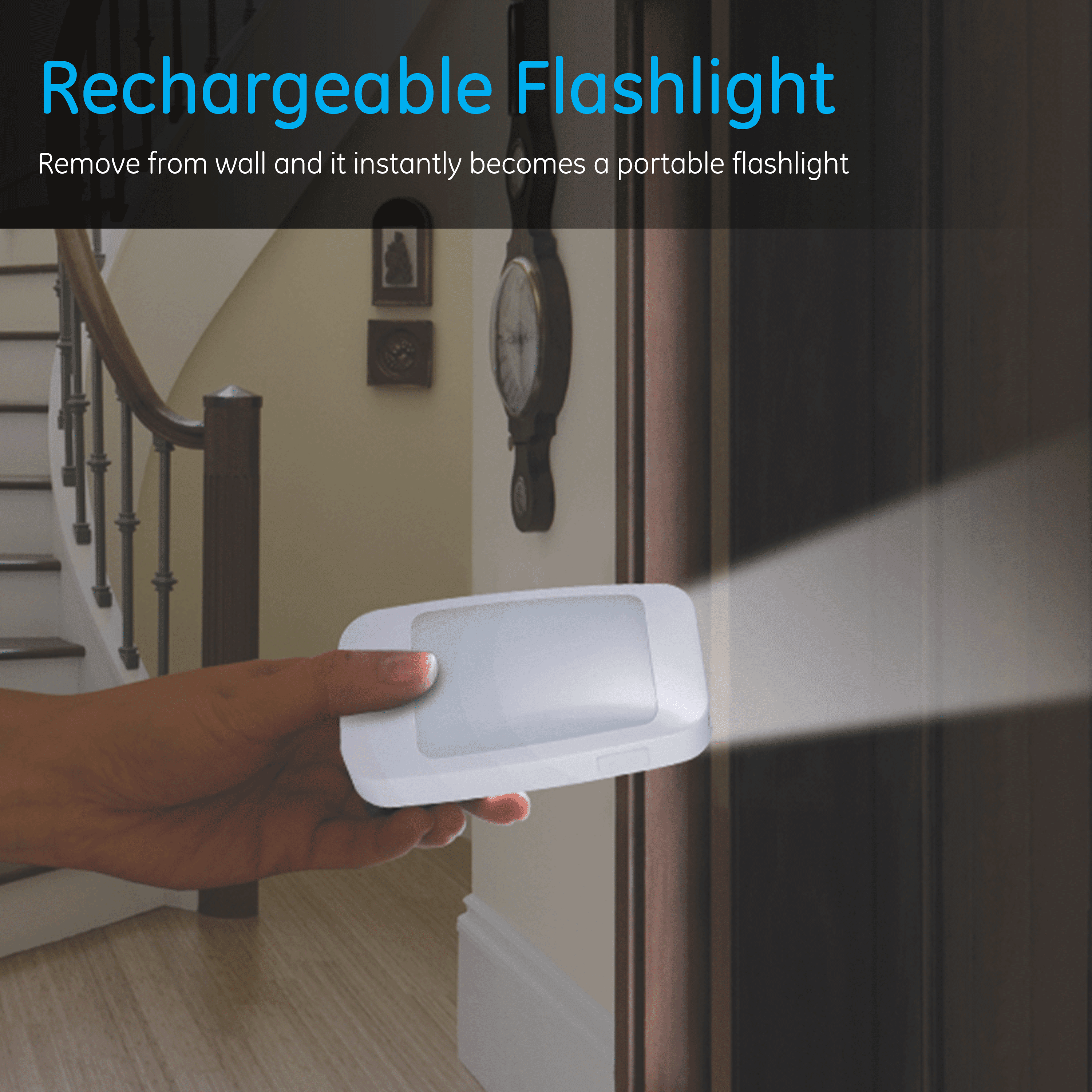 ECOLIGHT 1.2-Watt 5 in. Rechargeable Integrated LED Power Failure Motion  Sensor Night Light NL1150WHG05LF1E - The Home Depot