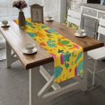 thumbnail image 4 of BaHomeck Table Runner 13*72 In,Set Of 1 Cute Cacti In Pots With Vibrant Colors High Density Cotton Linens Machine Washable Table Runner For Kitchen Dining Table Coffee Table Decor, 4 of 4