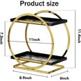 thumbnail image 2 of shiyou-Makeup Shelf Organizer 2-Tier Vanity Tray Organizers Bathroom Countertop Cosmetic Organizers Storage and Perfume Display Rack for Kitchen Bedroom Office Washroom Counter, 2 of 4