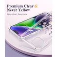 thumbnail image 3 of Funda de teléfono GVIEWIN para iPhone 14 6.1 Floral con protector, 3 of 7