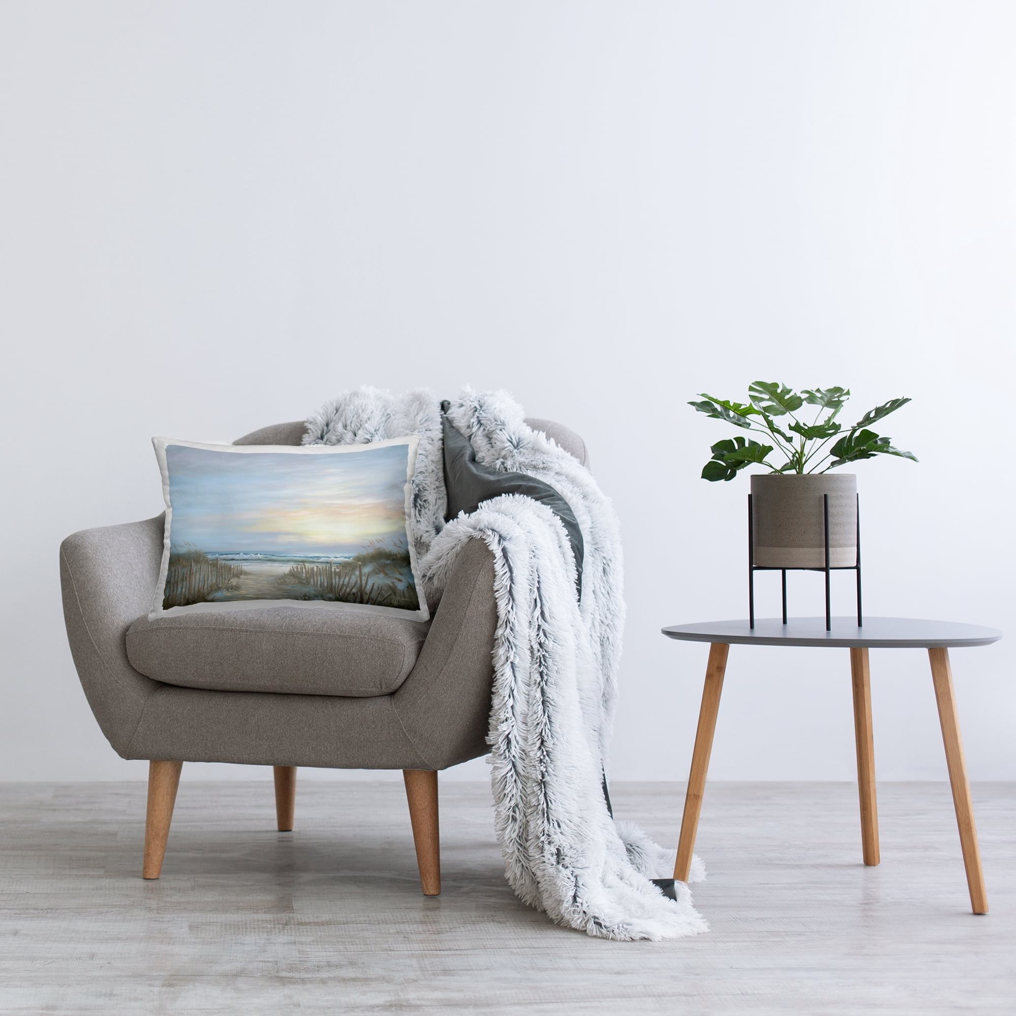 Stupell Industries Serenity Path Sunset Decorative Printed Throw Pillow, design by Georgia Janisse
