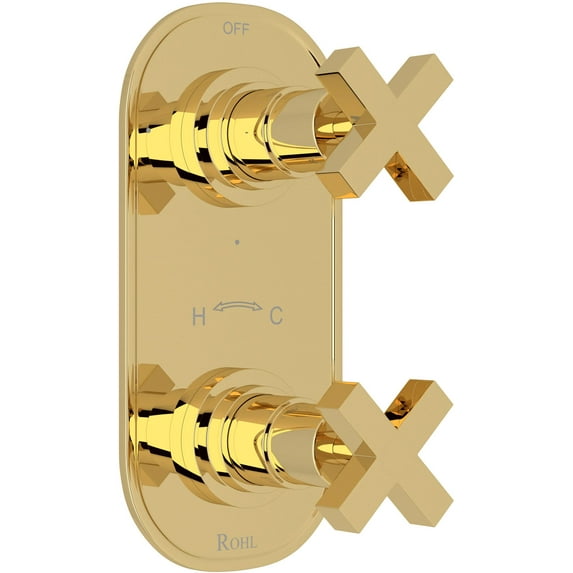 Rohl A4264xm Lombardia 5 Function Thermostatic Valve Trim Only - Brass