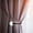 Black, variant on U Shaped Curtain Holdbacks, Curtain Tiebacks Hooks with Clear Crystal Ball, Curtain Tie Backs Wall Mounted Metal Drapery Pull Backs Tassel Curtain Holders for Drapes, Home, Gold
