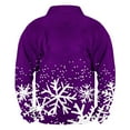 thumbnail image 3 of successthop Mens Christmas Sweatshirts Snow Quarter Zip Long Sleeve Top Pullover Streetwear with Pocket Sweaters, 3 of 3