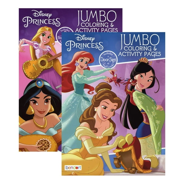 Libro para colorear Bendon Disney Princess de gran formato con actividades