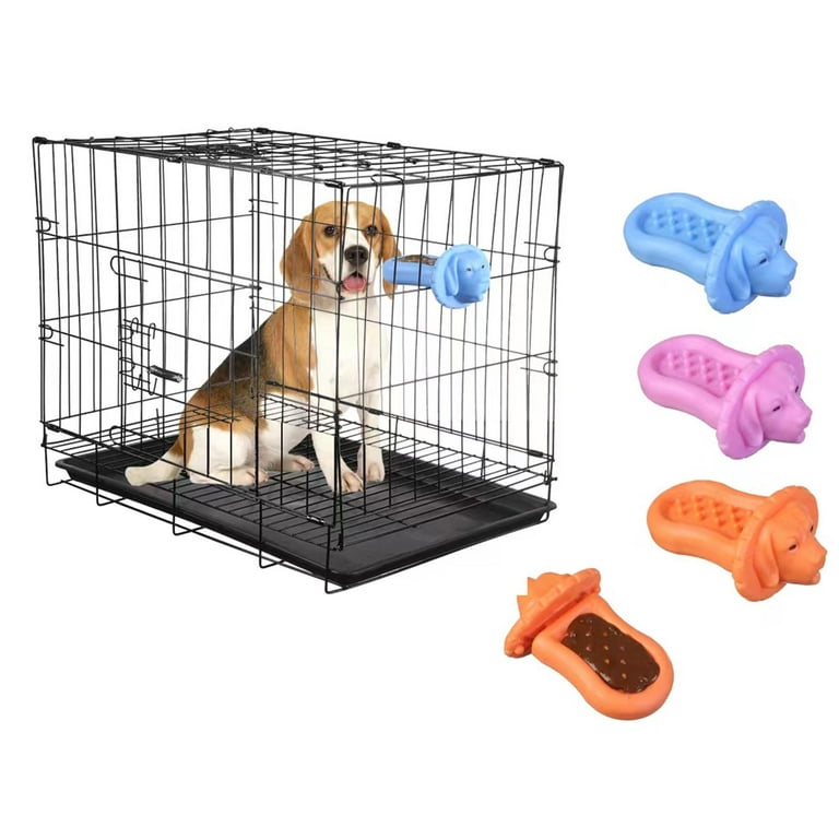 XINSZLIN Dog Crate Training Toys/Dog Training Aids，Lick Mat for Dogs, Dog  Crate Lick Pads Slow Feeder，Peanut Butter Toy for Crate Training, Secures  to