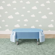 Foundations Podz Stackable Daycare Cot, Toddler Size, No Assembly Required, Breathable Mesh, Blue