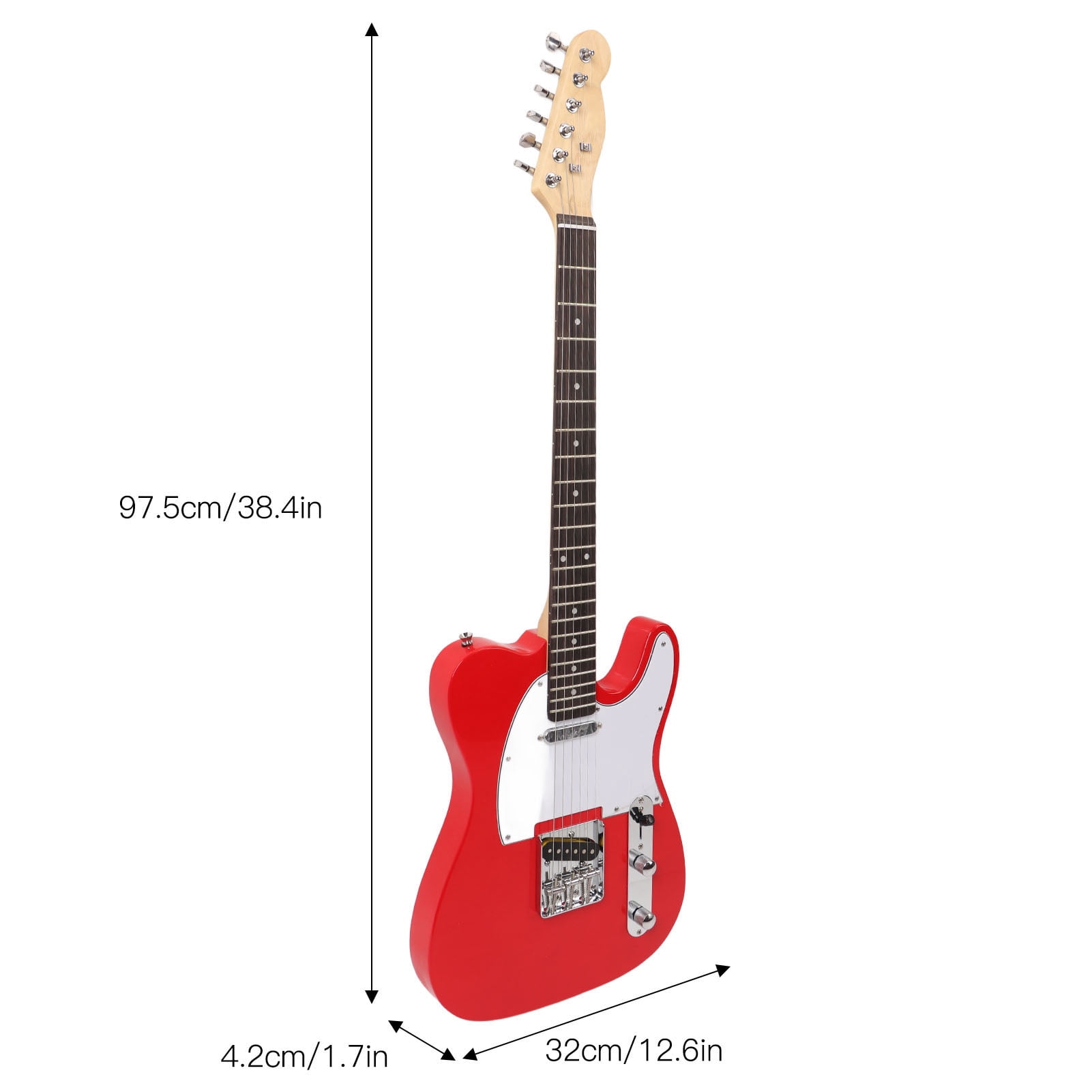Electric Guitar for ST Series Adult Beginner Electric Guitar for Practice Performance Red