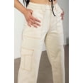 thumbnail image 2 of Ecru Cargo Skater Jeans - Women's Baggy Utility Pants, 2 of 4