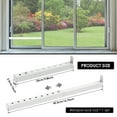 thumbnail image 2 of AEVXKHI 9 Holes Window Security Bar, Metal Sliding Door Lock Bar, Adjustable Window Stopper High Security Sliding Door Safety Rail, 2 of 11