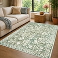 thumbnail image 2 of GLATTICE 5x7 Washable Rugs for Living Room Non-Slip Sage Green Rugs Thin Printed Floor Carpet for Bedroom Dining Room Playroom Indoor Office, 2 of 7