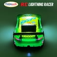 thumbnail image 5 of Hyper Drive: RC Lightning Racer - Green & Yellow - Light-Up Remote Control Car, High-Speed Play Vehicle, LED Lights, 2.4 GHz, 1:40 Scale, Kids 5+, 5 of 9