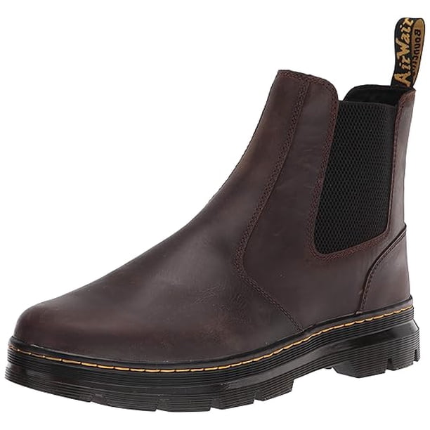 Dr. Martens Bota Chelsea Embury unisex marrón oscuro Crazy Horse 12 mujeres/11 hombres