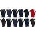 thumbnail image 3 of 48 Pairs Winter Magic Gloves, Wholesale Bulk Warm Brushed Interior, Stretchy Assorted Mens Womens (Assorted Solids), 3 of 8