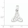 thumbnail image 2 of Pendentif en Forme de Trinité Plaqué Rhodium en Argent Sterling 925, 2 of 2