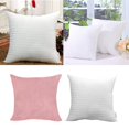 thumbnail image 1 of Funda de Almohada de Color Brillante + de Cojín de Relleno, de Almohada Cuadradas Decorativas de Funda de Cojín para Sofá, Dor Rosa-60x60cm Macarena Fundas de almohada de terciopelo, 1 of 8