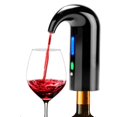 thumbnail image 1 of Aireador de vino eléctrico, tapón, dispensador de vino automático multiinteligente, vertedor y decantador de primera calidad, conservante de vino, color negro, 1 of 5