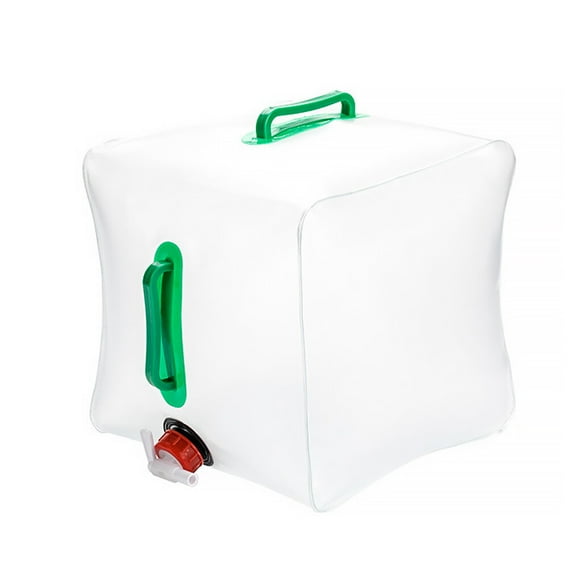Advancent Bolsa de agua plegable para exteriores de gran capacidad de 20L, Cubo de almacenamiento reciclado, contenedor plegable para beber, Kits de desorden para acampar