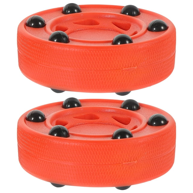 Miangastore 2 Pcs Ballon de Hockey à Roulettes pour Entraînement de Jeu de Rue pour la Pratique