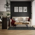 thumbnail image 2 of Auston Rustic Brown Engineered Wood Grain Finish Coffee Table, 2 of 12
