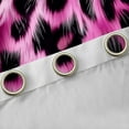 thumbnail image 4 of Feelyou Leopard Print Black Out Curtains, Black Pink Curtains Pack of 2 (42x63 Each), 4 of 6
