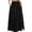 Black, variant on vigerkar Womens Maxi A-line Long Summer Skirt Elastic High Waist Flowy Skirt with Pockets Beige, M