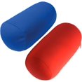 2 Pcs Squishy Bean Bed Microbead Pillow, Travel Neck Support Bolster