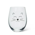 thumbnail image 1 of Ensemble de 1 Verre à Vin Sans Pied Visage de Chat, 1 of 1