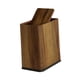 thumbnail image 1 of Cubo de basura para baño, cesto de basura, cubo de almacenamiento con tapa a presión, de basura estrecho para restaurante, guardería, hogar Patrón de madera de nogal, 1 of 8