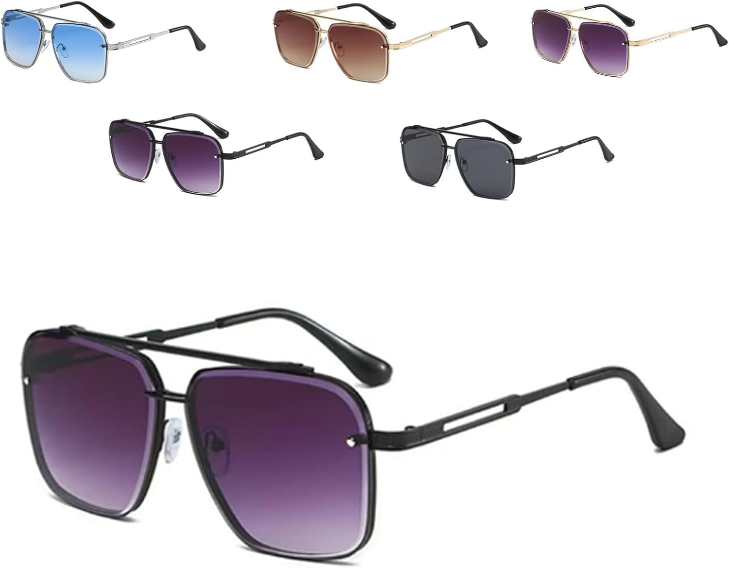 Southpole Womens 444sp-slvgy Shield Sunglasses, Silver/Grey, 56 mm Southpole Women\u0027s 1084SP Stylish UV400 Protective Metal Aviator