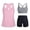 Pink Swimsuits, variant on Jsaierl Womens 2 Piece Tankini Swimsuits Tummy Control Summer Vacation Print Push Up Swimwear Full Coverage Modest Beachwear with Boyshorts Tankini Bathing Suits S-3XL