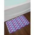 thumbnail image 2 of Floral Bath Mat, Bohemian Romantic Wild Flora in Watercolor Style, Plush Bathroom Decor Mat with Non Slip Backing, 29.5" X 17.5", Azure Blue Magenta, by Ambesonne, 2 of 2