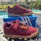 thumbnail image 1 of Ad-id-as Forum Low Collegiate Burgundy Gum Men's Athletic Shoes GX7077 Size 5, 1 of 6