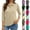 03# Khaki, variant on Women'S 3/4 Sleeve Collared Button Down Polo Shirts 2026 Spring Business Work Trendy Tops,Gray L