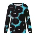 thumbnail image 5 of Sudadera para mujer Otoño Sudaderas Moda Impreso Camiseta suelta Blusa de manga larga Cuello redondo Tops casuales Odeerbi ODB-5, 5 of 5