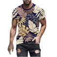 thumbnail image 2 of Qertyioot T-shirt à Manches Courtes Imprimé pour Hommes, Col Rond, Mode Décontractée, Manches Courtes, Économies d'Été, 2 of 5