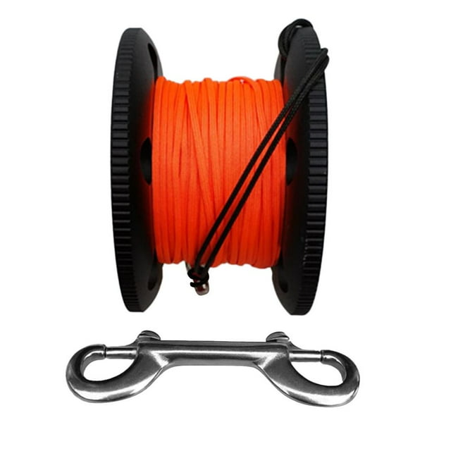 S SERENABLE Professional Scuba Diving Divers Finger Spool Dive Reel with Bolt and Small & 50M