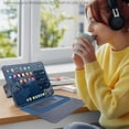 thumbnail image 5 of Kids Friendly Auto Wake / Sleep Folio Flip Case for iPad Air 13" M3 2025 / Air 13" 6th M2 2024, with Kickstand + Card Slots + Stylus Slot, PU Leather Detachable Magnetic Front + Back Cover, Blue, 5 of 6