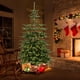 thumbnail image 1 of Árbol de Navidad Artificial Costway 210 cm 1303 puntas de PVC PE 500 luces LED blanco cálido, 1 of 5